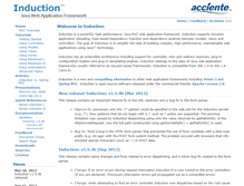 Tablet Screenshot of inductionframework.org